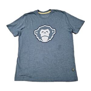 Howler Bros Monkey Logo Shirt Men’s Small Gray Blue Graphic Crew Tee